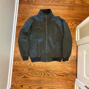 White Sierra Dark Green Bomber Jacket